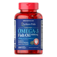 Софт гелеві капсули Omega-3 Fish Oil 1000 mg (300 mg Active Omega-3) - 100 Softgels 100-96-4027083-20