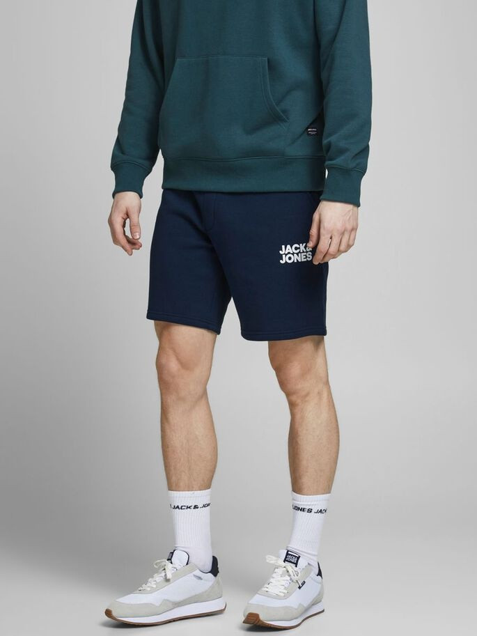 Шорти JJINEWSOFT SWEAT SHORTS GMS STS 12186787 Navy Blazer Jack&Jones L Темно-синій 12186787NavyBlazer