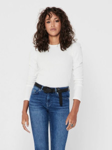 Топ з рукавами ONLEMMA PUFF TOP JRS 15222328-Cloud Dancer ONLY S Білий 15222328-CLOUD DANCER