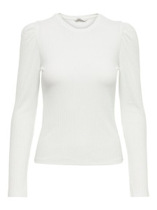 Топ з рукавами ONLEMMA PUFF TOP JRS 15222328-Cloud Dancer ONLY S Білий 15222328-CLOUD DANCER