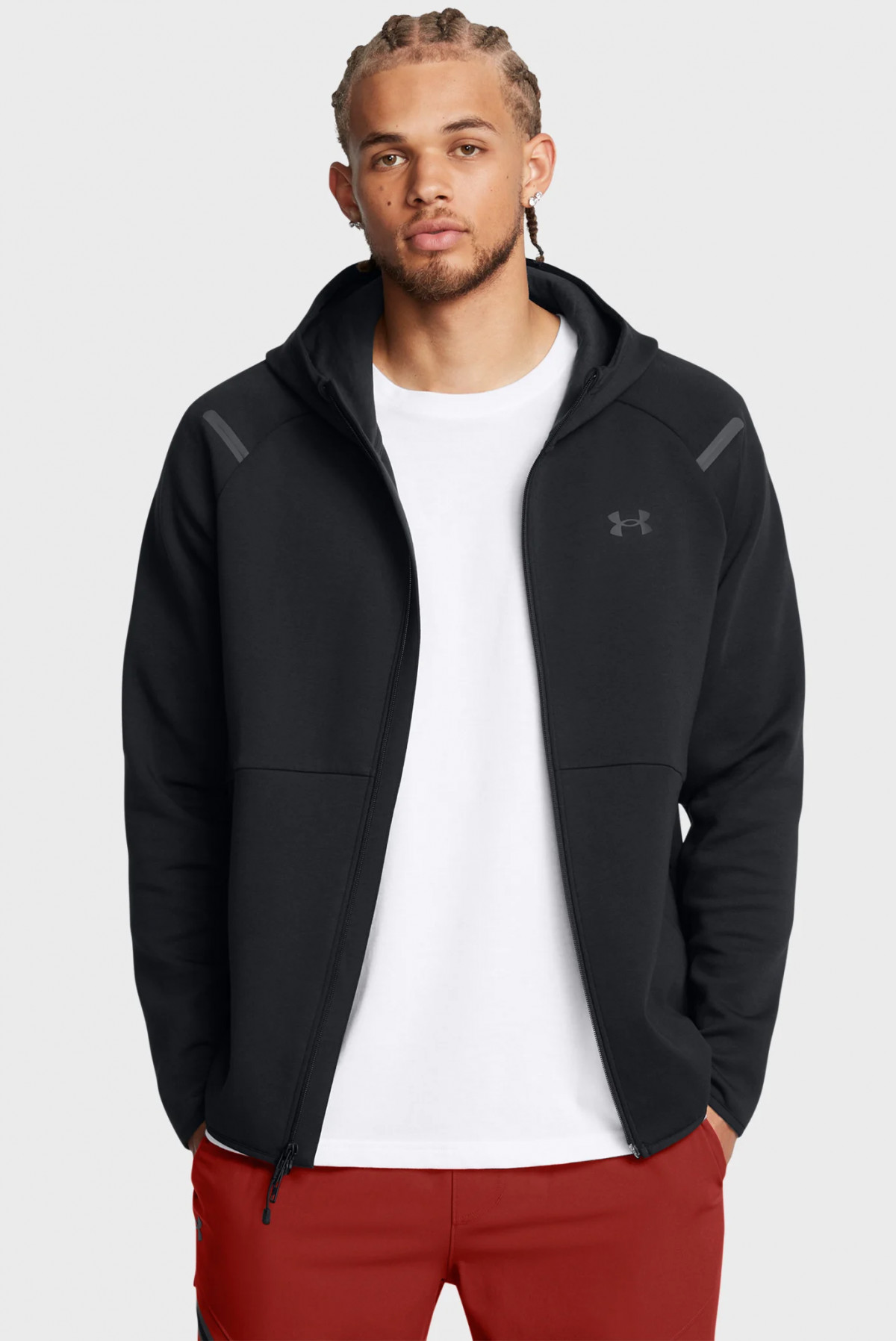 Худі UA Unstoppable Flc FZ HD EU 1389352-001 Under Armour L Чорний 1389352-001