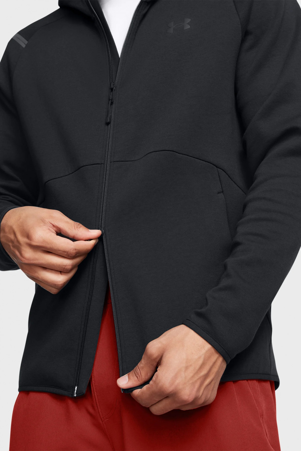 Худі UA Unstoppable Flc FZ HD EU 1389352-001 Under Armour L Чорний 1389352-001
