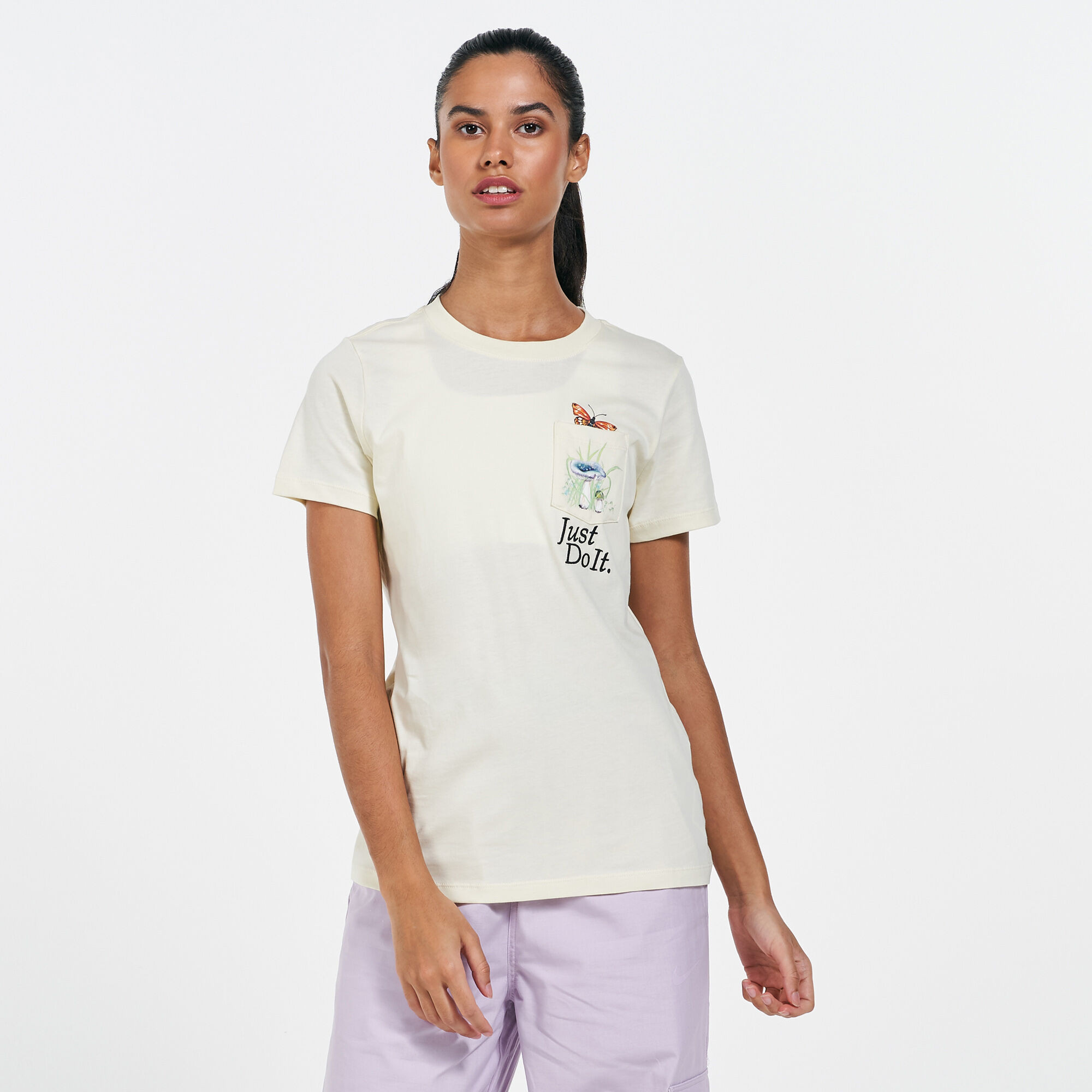 Футболка жіноча Nike Nature Pocket Tee Beige Dd1462-113 DD1462-113