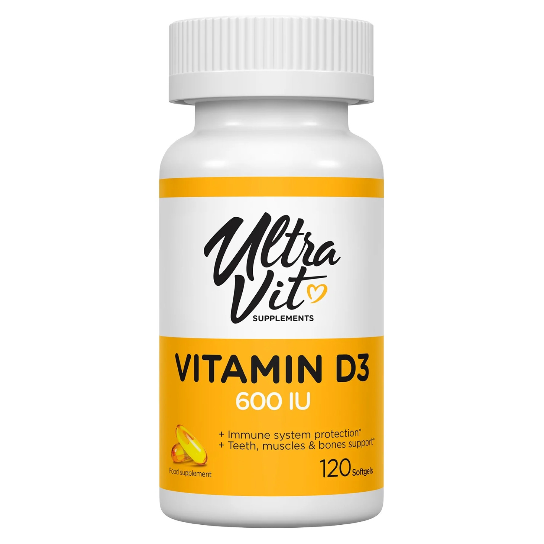Софт гелеві капсули Vitamin D3 600 IU - 120 softgels 2022-10-2902