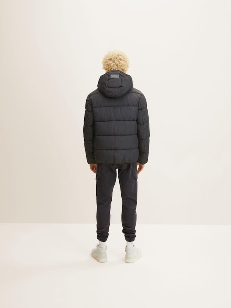 Куртка puffer jacket 1032429-29999 Tom Tailor M Чорний 1032429-29999