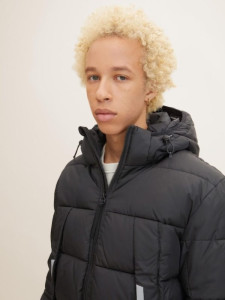 Куртка puffer jacket 1032429-29999 Tom Tailor M Чорний 1032429-29999