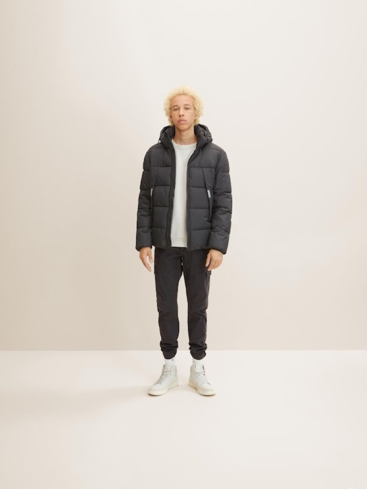 Куртка puffer jacket 1032429-29999 Tom Tailor M Чорний 1032429-29999