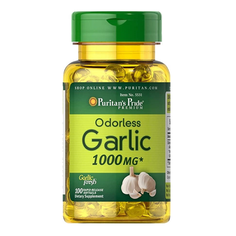 Капсули Odorless Garlic 1000 mg - 100 Rapid Release softgels 100-59-1326783-20