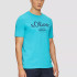 Футболка T-shirt à logo imprimé 2139909.62D1 s.Oliver L Блакитний 2139909.62D1