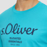Футболка T-shirt à logo imprimé 2139909.62D1 s.Oliver L Блакитний 2139909.62D1