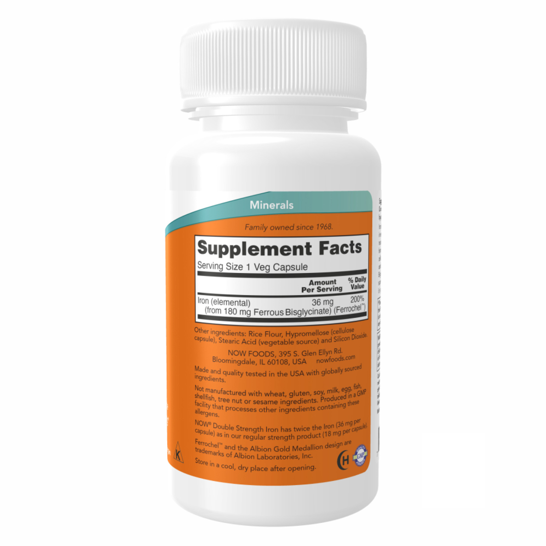 Капсули Iron 36mg Ferrochel - 90 vcaps 2022-10-0036