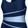 Купальник закритий для жінок Aqua Speed STELLA LADY 8657 чорний, блакитний Жін 36 299-41