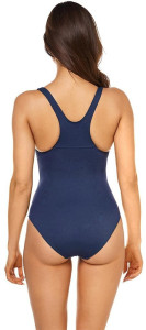 Купальник закритий для жінок Aqua Speed STELLA LADY 8657 чорний, блакитний Жін 36 299-41