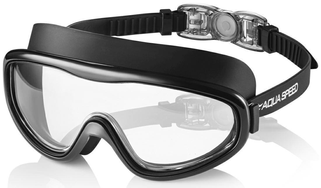 Окуляри для плавання Aqua Speed TIVANO 9244 чорний, сірий Уні OSFM 235-07