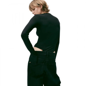 Боді H&M Jersey Thong Bodysuit Black 1195451001 M 1195451001