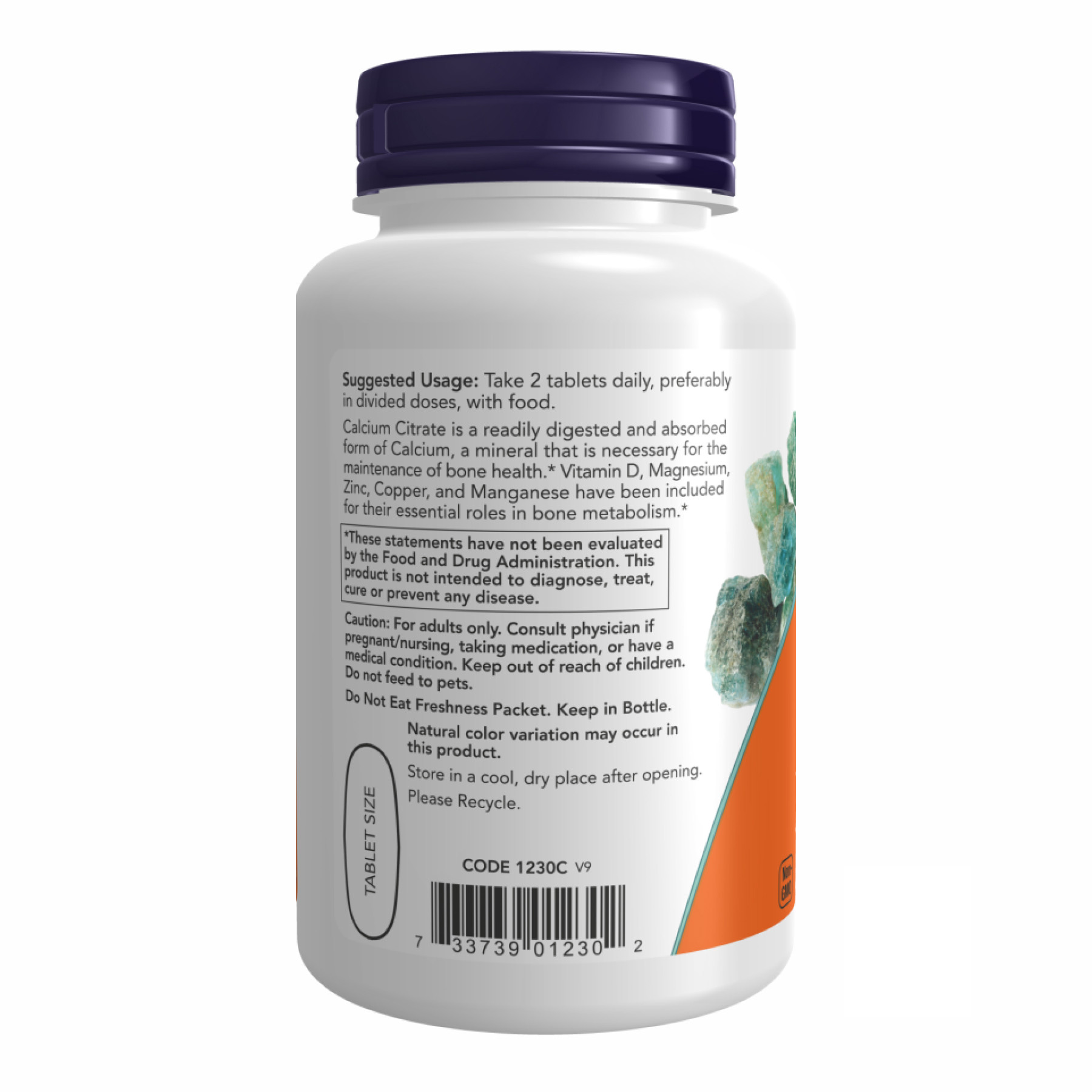 Таблетки Calcium Citrate W/Min - 100 tabs 2022-10-0020