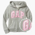 Толстовка дитяча Gap Kids Gap Logo Zip Hoodie In Fleece Grey 360996001 M 360996001