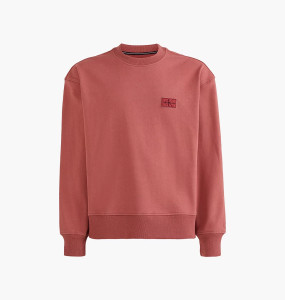 Футболка Calvin Klein Shrunken Badge Crew Neck Terracotta Tile J30J321544