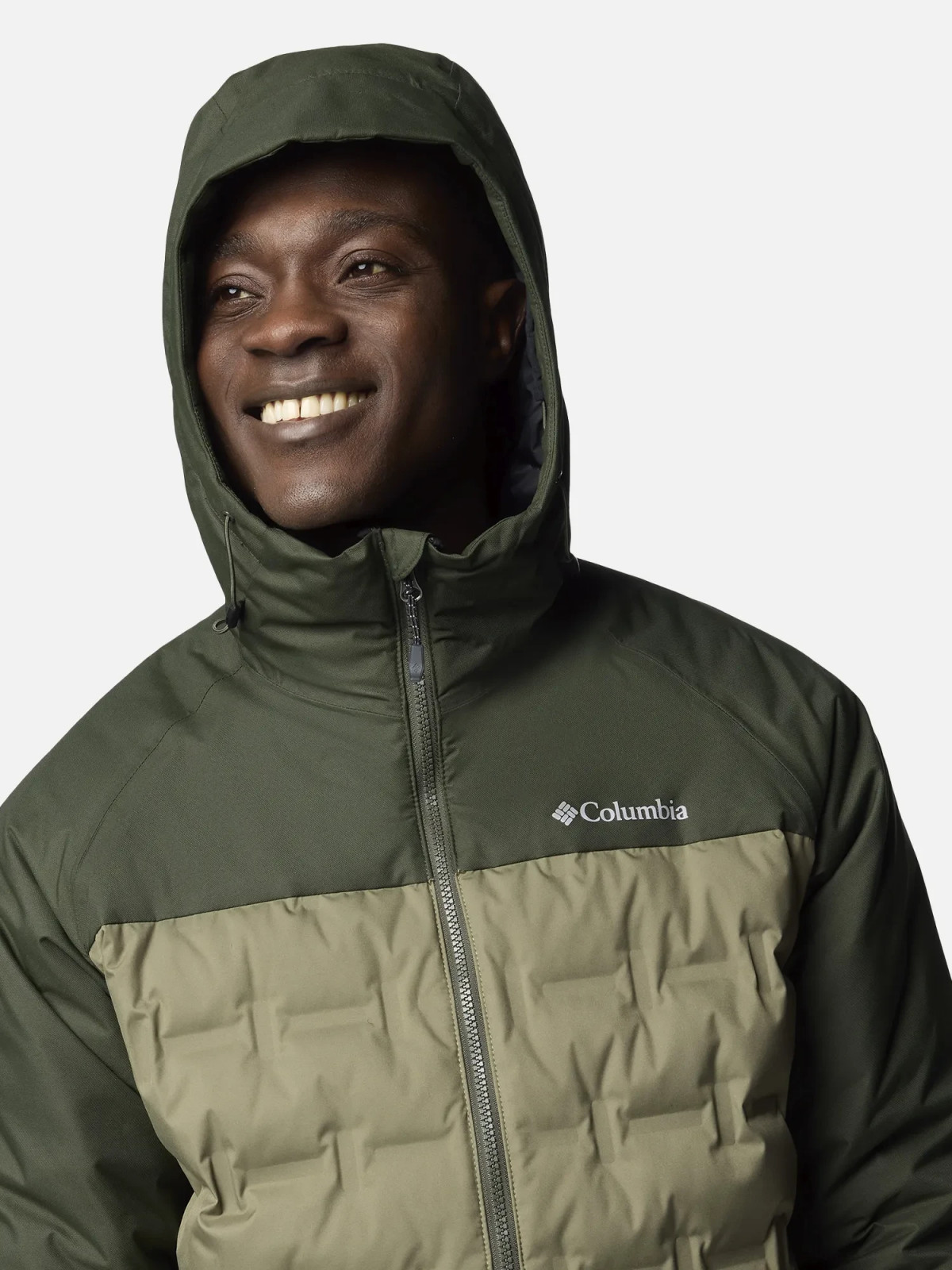 Куртка пухова Grand Trek™ III Down Hooded Jacket 2086111CLB-397 Columbia L (50-52) Хакі 2086111CLB-397
