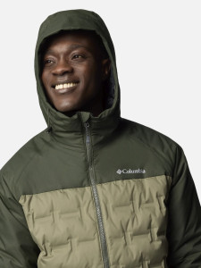 Куртка пухова Grand Trek™ III Down Hooded Jacket 2086111CLB-397 Columbia L (50-52) Хакі 2086111CLB-397