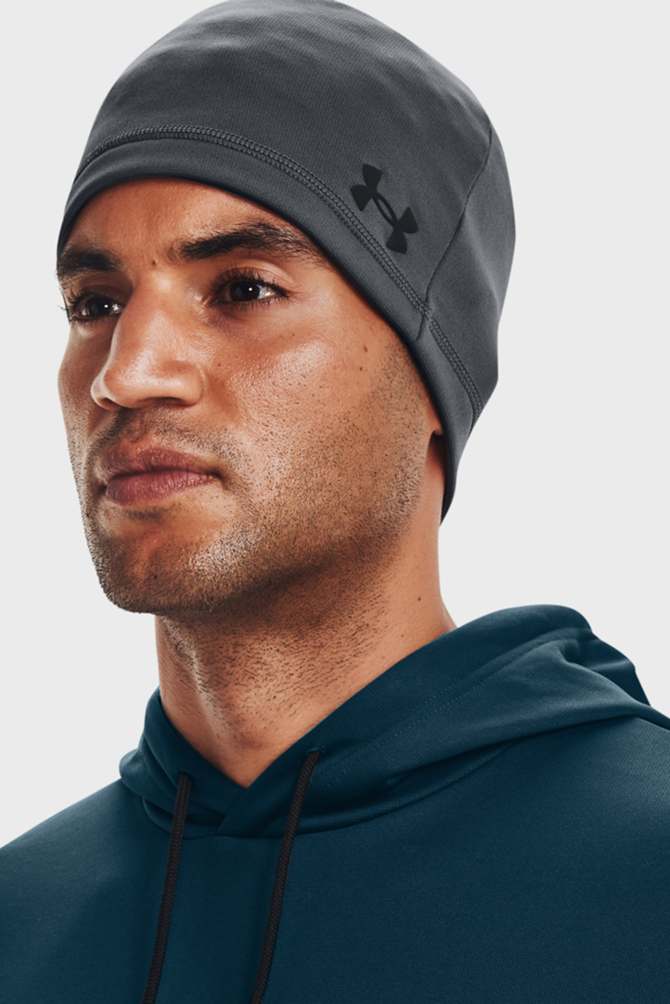 Шапка UA Storm Beanie сірий Чол OSFM 1365918-012