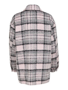 Куртка ONLROSIE CHECK OVERSIZED SHACKET OTW 15235611 Lilac Sachet ONLY L Розовий 15235611LILACSACHET