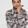 Куртка ONLROSIE CHECK OVERSIZED SHACKET OTW 15235611 Lilac Sachet ONLY L Розовий 15235611LILACSACHET