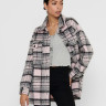 Куртка ONLROSIE CHECK OVERSIZED SHACKET OTW 15235611 Lilac Sachet ONLY L Розовий 15235611LILACSACHET