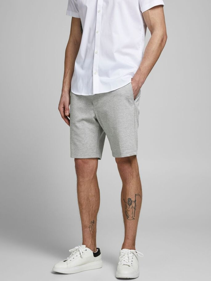 Шорти JJIPHIL CHINO SHORTS NOR SN 12175152 Light Grey Melange Jack&Jones L Сірий 12175152LightGreyMelange
