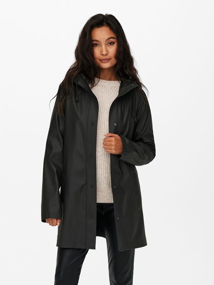 Плащ дощовик ONLELLEN RAINCOAT CC OTW 15234052-Black ONLY L Чорний 15234052-Black