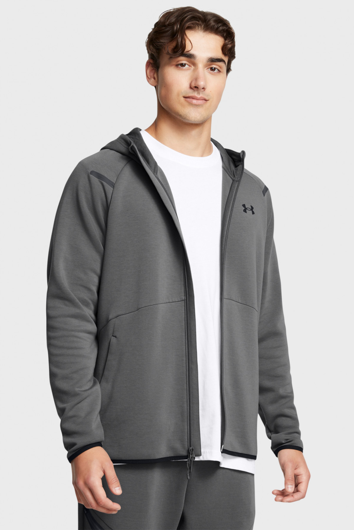 Худі UA Unstoppable Flc FZ HD EU 1389352-025 Under Armour L Сірий 1389352-025