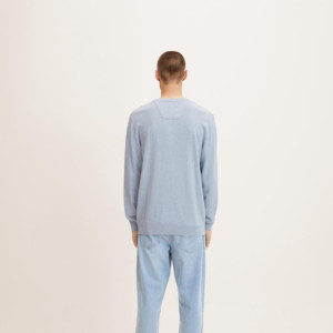 Кофта basic crew neck sweater 1027661-30312 Tom Tailor XXXL Блакитний 1027661-30312