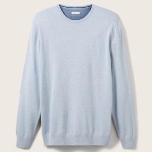Кофта basic crew neck sweater 1027661-30312 Tom Tailor XXXL Блакитний 1027661-30312