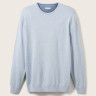 Кофта basic crew neck sweater 1027661-30312 Tom Tailor XXXL Блакитний 1027661-30312