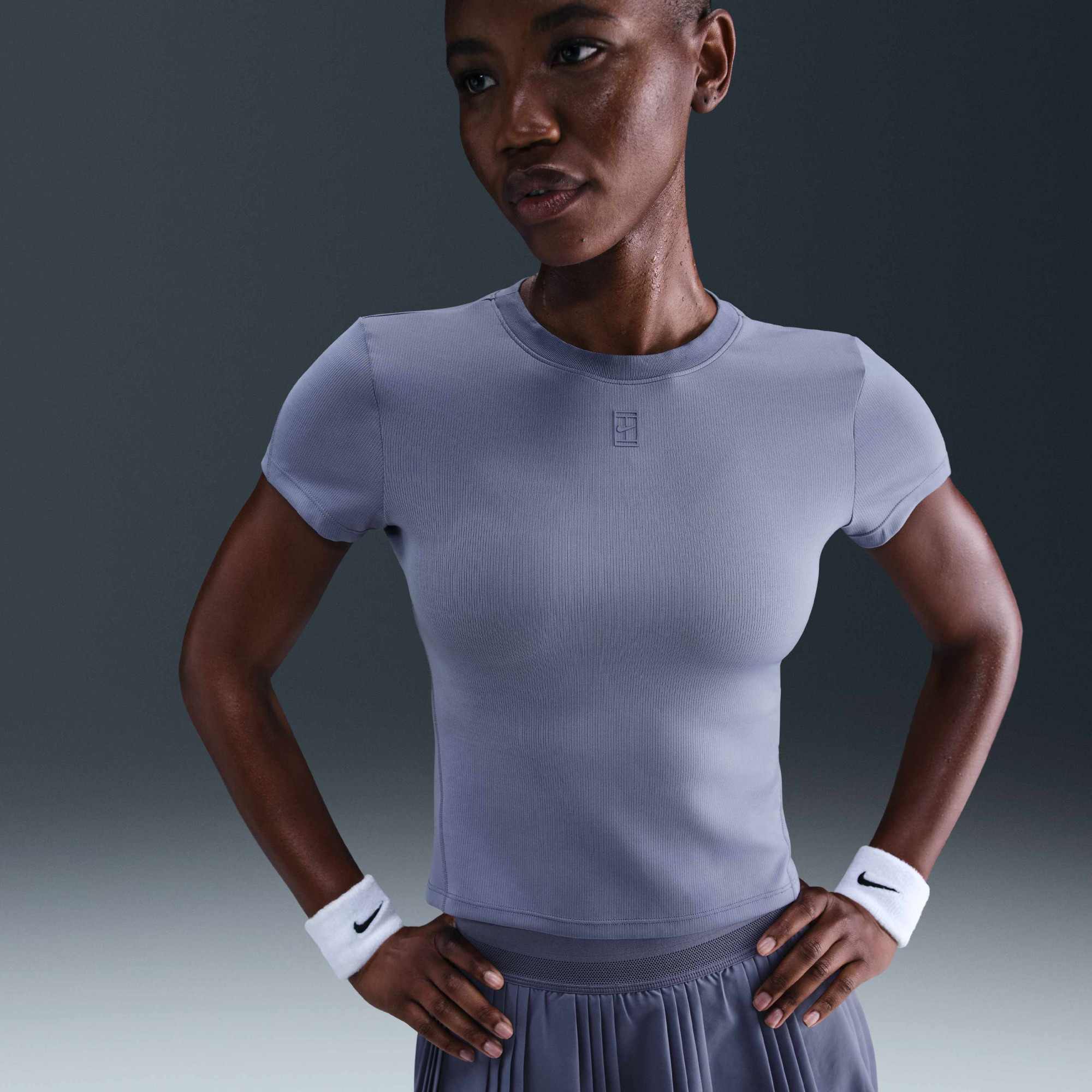 Футболка жіноча Nike Court Advantage WomenS Dri-Fit Short-Sleeve Tennis Top Violet HQ2994-499