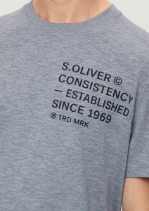 Футболка 2132717.95W2 s.Oliver L Сірий 2132717.95W2