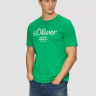 Футболка T-shirt à logo imprimé 2139909.75D1 s.Oliver L Зелений 2139909.75D1