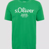 Футболка T-shirt à logo imprimé 2139909.75D1 s.Oliver L Зелений 2139909.75D1