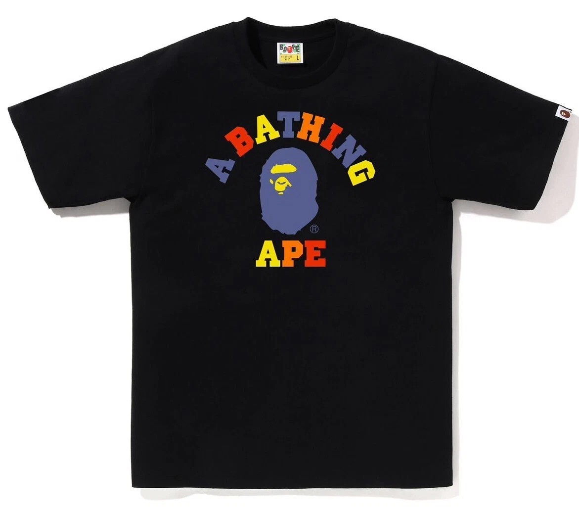 Футболка A BATHNIG APE Men's COLORS COLLEGE TEE 1L30110019