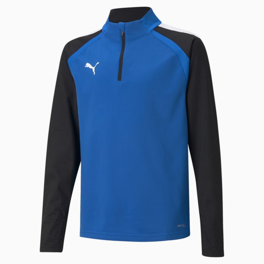 Джемпер PUMA teamLIGA 1/4 Zip Kids 657237-02, Цвет Синий, Размер (Европа) - 140cm 657237-02