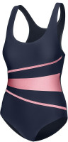 Купальник закритий для жінок Aqua Speed STELLA LADY 8658 чорний, рожевий Жін 36 299-35