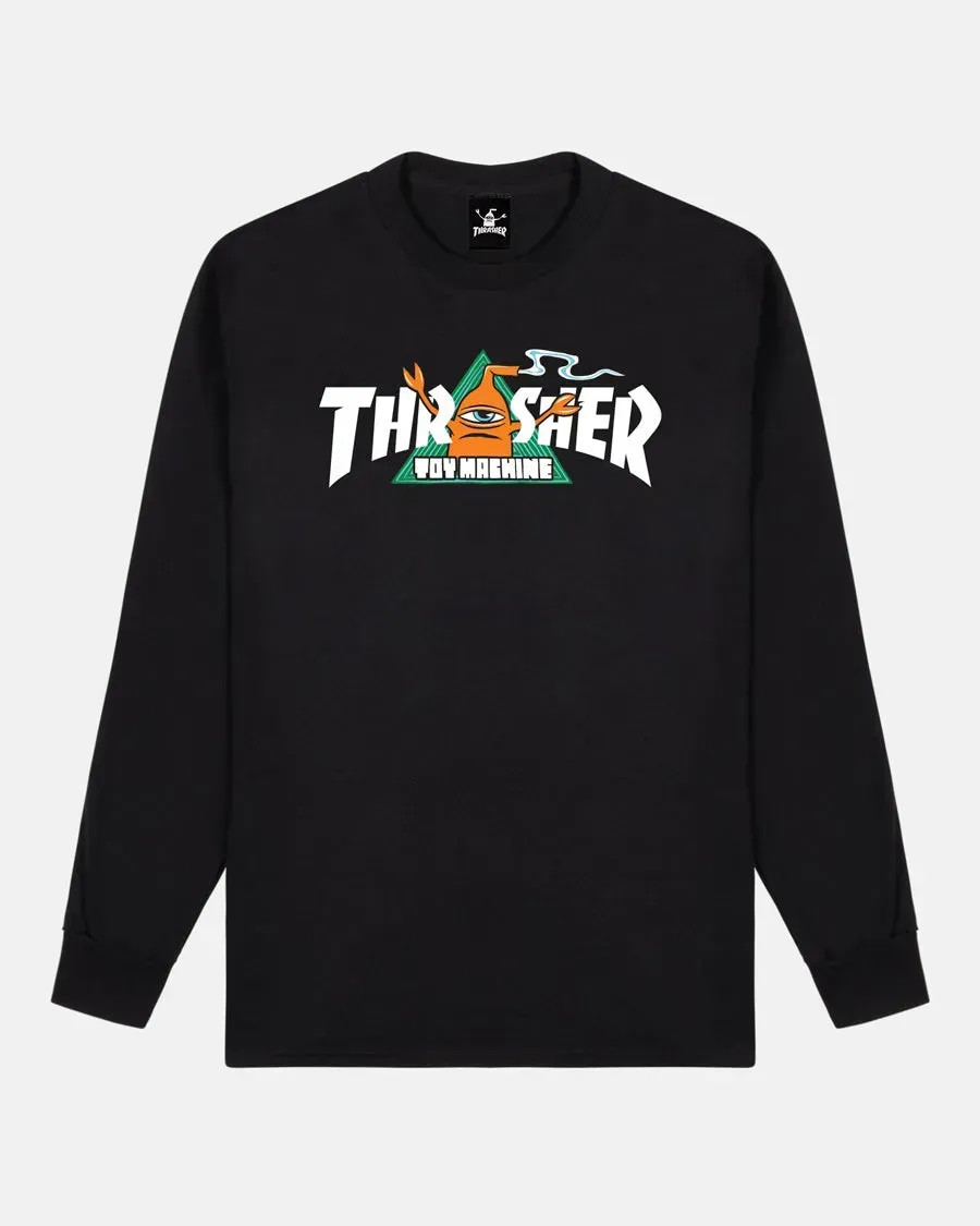 Лонгслів Thrasher THR X TOY MACHINE VORTEX 145588-BLA