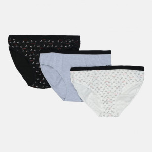 Труси Manoukian SLIPS-X3-FEMME світло-сірий, чорний, білий Жін L 12890190-2