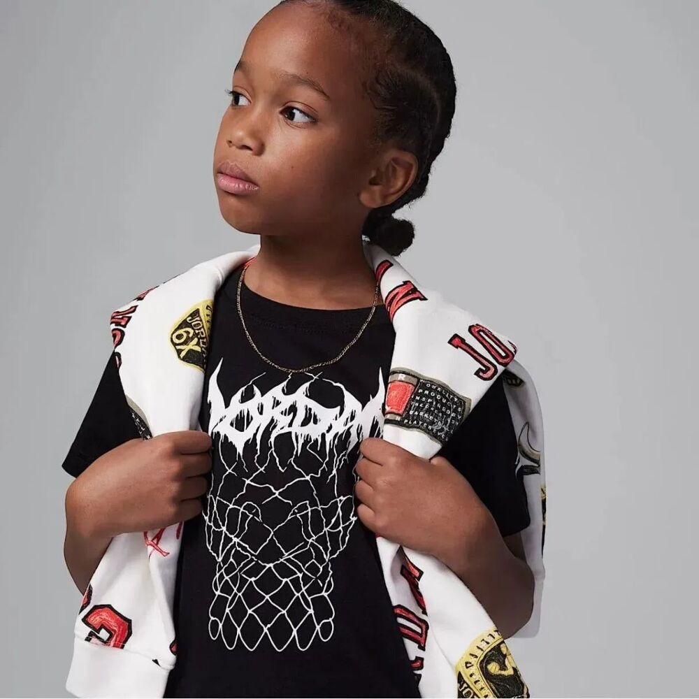 Костюм спортивний дитячий Air Jordan Mj Sport Mesh Aop Black/White 85C996-023