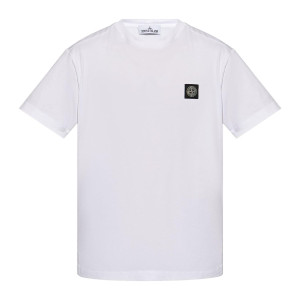 Футболка Stone Island White Crewneck T-shirt 811524113-V0001