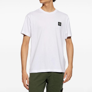 Футболка Stone Island White Crewneck T-shirt 811524113-V0001