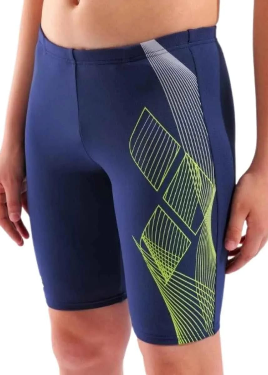 Шорти для плавання для хлопчиків Arena SEA WATER SWIM JAMMER синій, жовтий Діт 152 см 008995-706