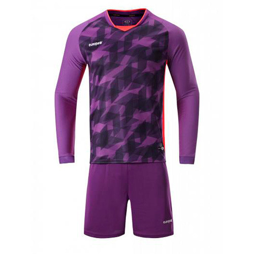 Футбольна форма для команд довгий рукав Europaw Academy 2020 фіолетово-коралова model 027w-6 027W-6