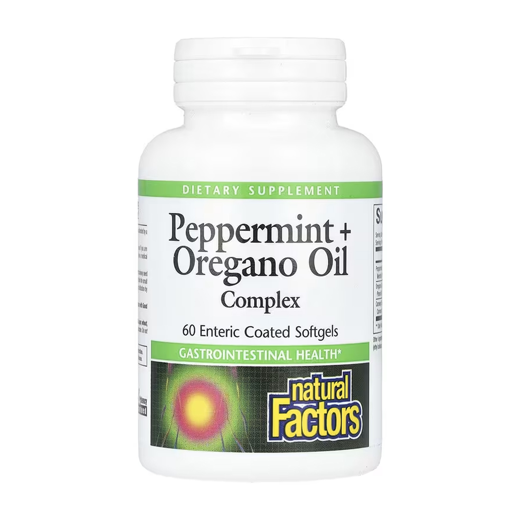 Софт гелеві капсули Natural Factors Peppermint+Oregano Oil Complex - 60 softgels 2023-10-5751