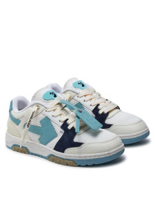 Кросівки Off-White Out Of Office Low Slim White Light Blue OMIA243S23LEA0010349